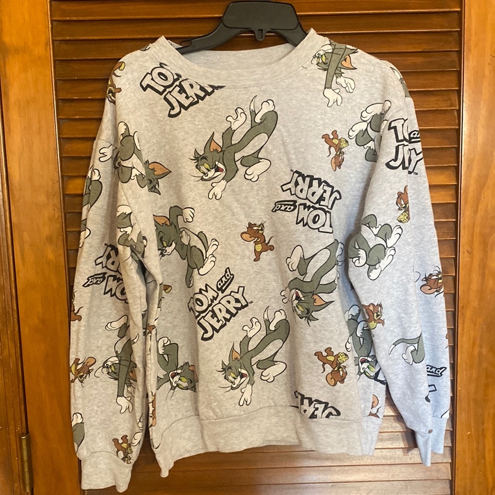 Tom and Jerry Crew Neck Sweatshirt